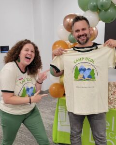 DCDL staff member Nicole with author Jeff Zentner
