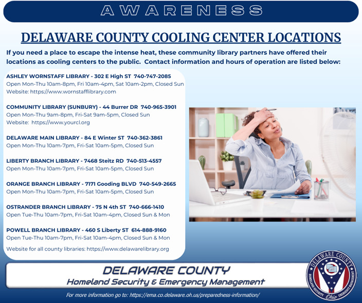 Delaware County Cooling Stations