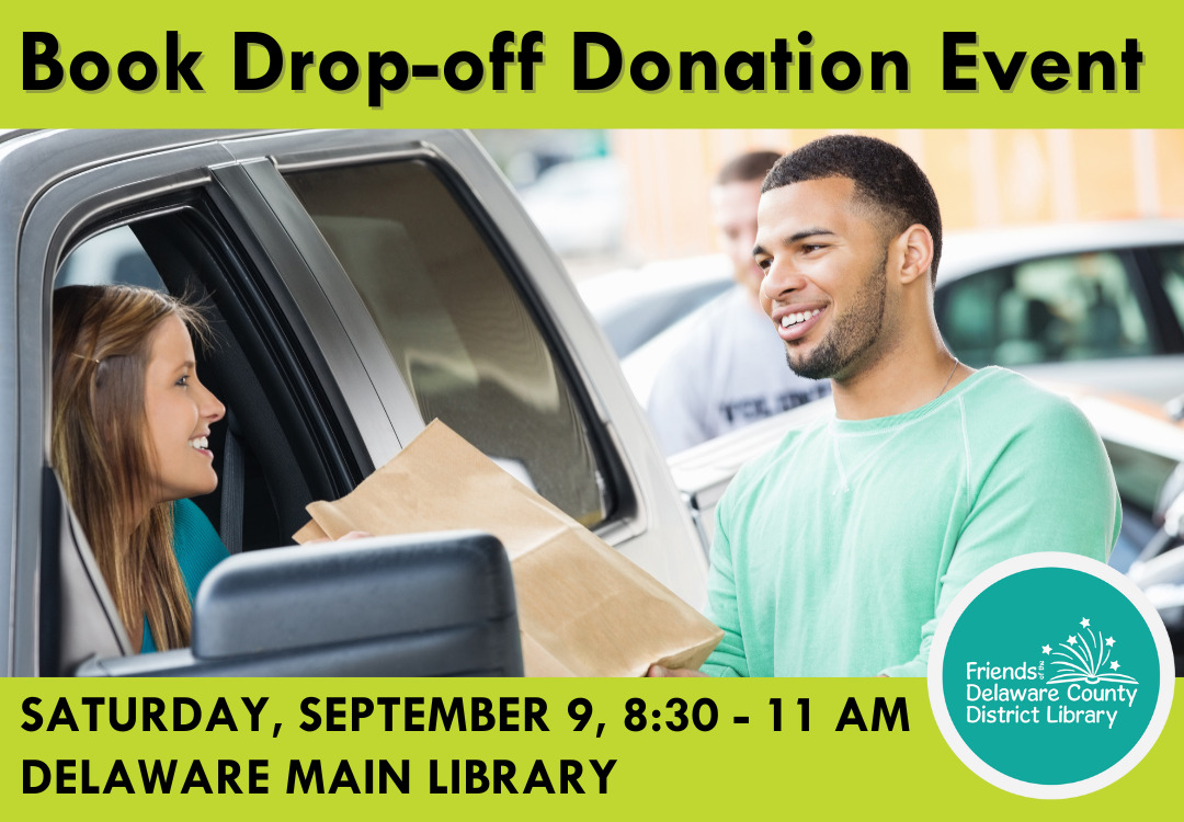 Book DropOff Donation Event Delaware County District Library